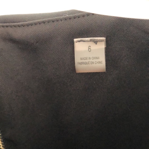 T TAHARI | EUC floral black and white work dress with back zip SIZE 6 - Picture 7 of 12